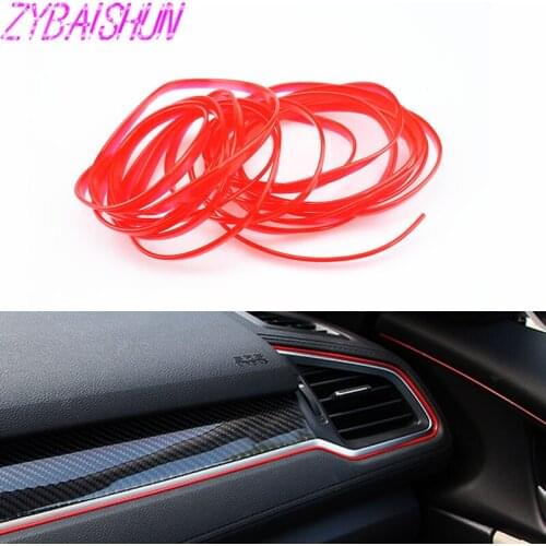 ZYBAISHUN 5M car styling indoor car interior external body modification decals decorative line -For Universal Class