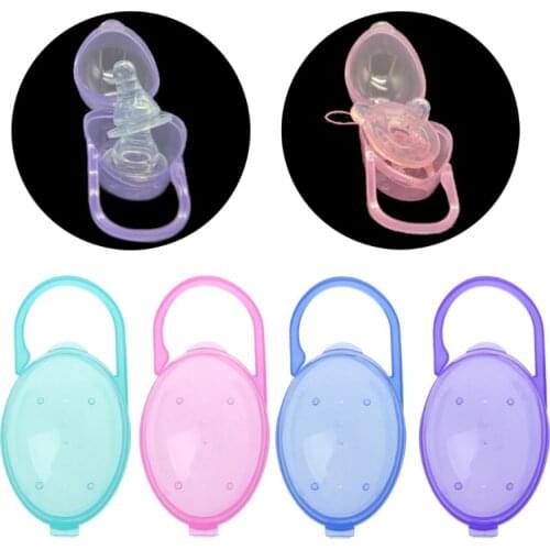 1PCS Baby Solid Pacifier Box Soother Container Holder Pacifier Box Travel Storage Case Safe Holder Pacifier PP Plastic Box