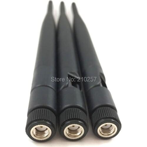 10pcs 2.4GHz 5.8Ghz Dual Band Omni 8dbi Wifi Antenna RP-SMA Male Connector For Wireless Router 19.5cm