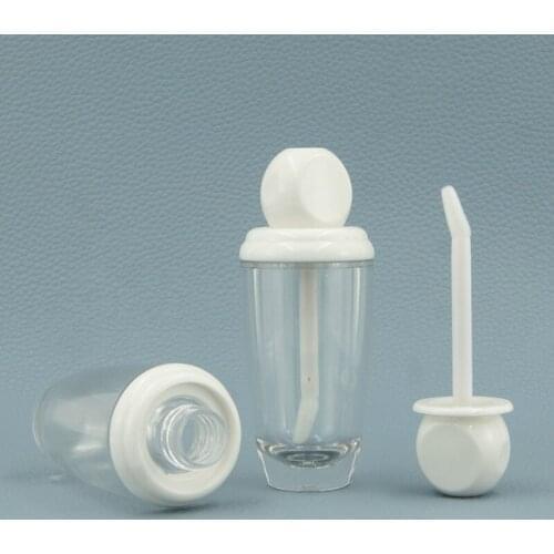 100Pieces 10ml Lip Gloss Tubes Empty Lip Gloss Containers Clear Lip Balm Bottle with Rubber Stoppers