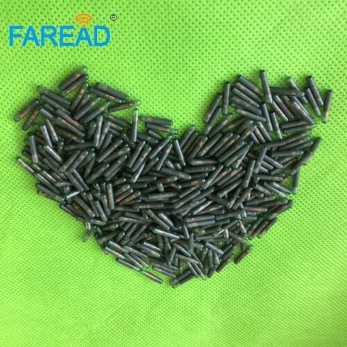 X40pcs 2*12mm waterproof IP68 Q5 T5577 RFID tube glass transponder for Identification 125KHZ UID/ID64/Manchester/Unique/64bit