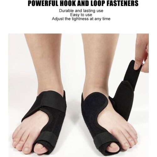 2pcs=1Pair Toe Separator Bunion Splint Straightener Corrector Foot Pain Relief Hallux Valgu Corrector Aluminum Bar Fixed Support