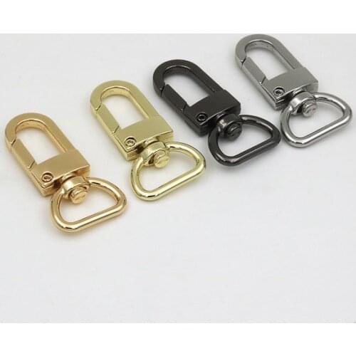 5pcs Metal Key Ring Dog Collar Buckles Swivel Lobster Claw Hooks Clips dog buckle For Bag Keychain rings Leathercraft DIY Access