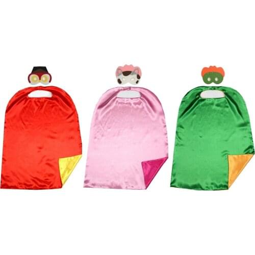 70*80cm 2layer sheriff callies Capes matching masks wild west BirthdayParty Favor Inspired Dress Up Capes + Masks