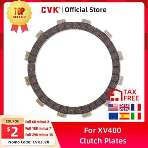 CVK 7 PCS Clutch Plate Friction Sheet Clutch Discs For Yamaha XV400 Motorcycle Accessories