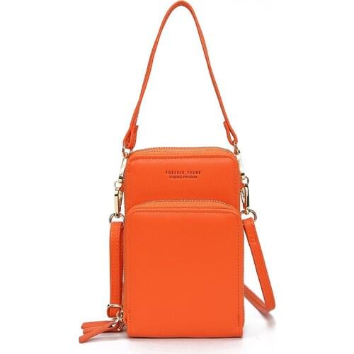 Design Large Capacity Bags for Women 2020 New Luxury Female Cellphone Messenger Crossbody Bags Zipper Clutch Wallet