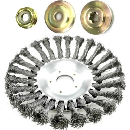 150mm/200mm Steel Wire Trimmer Head Grass Brush Cutter Dust Removal Weeding Plate Gearbox Fixing Kit for Lawnmower