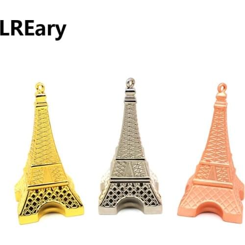 Hot Sale USB Flash Drive Simulation Metal Eiffel Tower Shape 4GB 8GB 16GB 32GB 64GB Pen Drive Memory Stick Thumb Pendrives