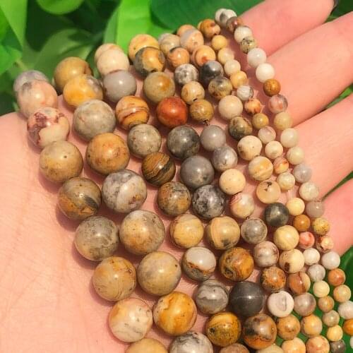 Wholesale Natural Stone Crazy Lace Agates Beads 15.5" Strand Pick Size 4 6 8 10 12mm For Bracelet Necklace Making