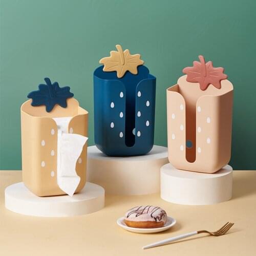 Kitchen Wall-mounted Pumping Bathroom Tissue Storage Box Garbage Holder Case