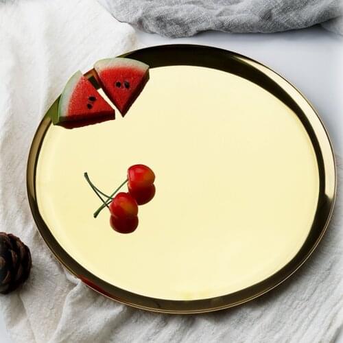 Factory Direct Metal Tray Jewelry Tray Snack Plate Fruit Plate Metal Storage Box Home Decoration Storage Tray