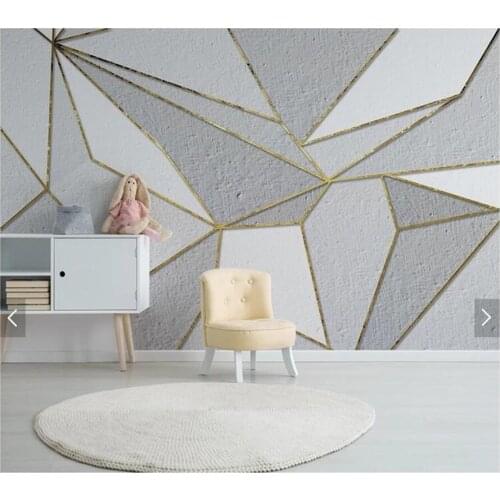 Custom 3D papel de parede, abstract geometric wallpaper mural for living room bedroom sofa background home decor wallpaper