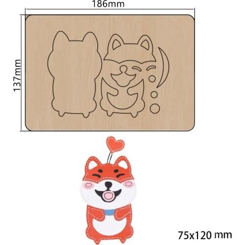 2021 New puppy cutter Cutting Die Mold Diy Scrapbook Decoration Wooden Knife Mould Suitable For Fustelle
