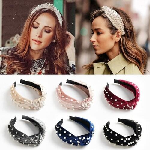 2021 new style headband Velvet cross headband Hot style in Europe and America