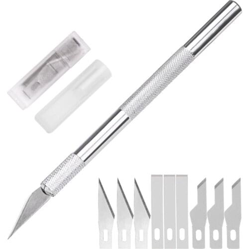 10pcs/set Carving Knife Precision DIY Craft Artwork Knife for Clay Sculpture Pottery Modeling Polymer Modeling Ceramics Tool