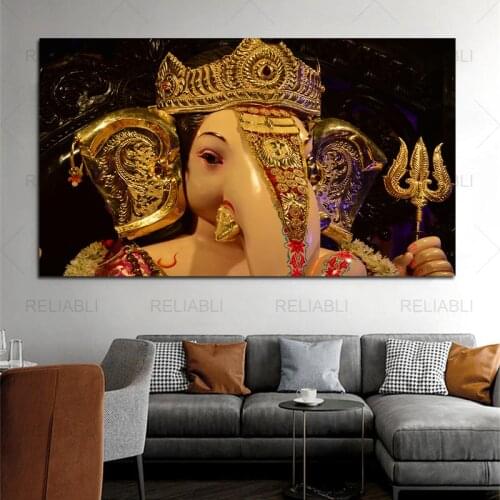 God Of Wealth Hindu Gods Posters and Prints Wall Art Scandinavian Wall Picture Canvas Paintings For Living Room Home Decorative