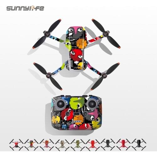 Sunnylife PVC Stickers Protective Film Scratch-proof Decals Skin Accessories for Mini 2