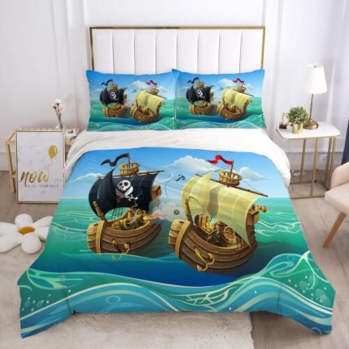 Luxury 3D Cartoon Printed Cute Bedding Set Duvet Cover Set For Kids Gift Bedclothes Home Textiles Bed Set Full King Single Quee