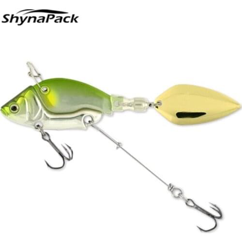 Fishing Lures Wobbles Rotating Metal VIB vibration Bait Pike Trout Treble Hook Artificial Hard Baits Spinner Spoon Lure Tackle