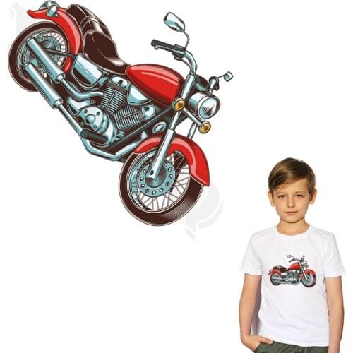 DIY Patches For Clothes Hiphop Motorcycle Iron-on Patches Heat Print On T-shirt Dresses Hoodies A-level Washable Appliques