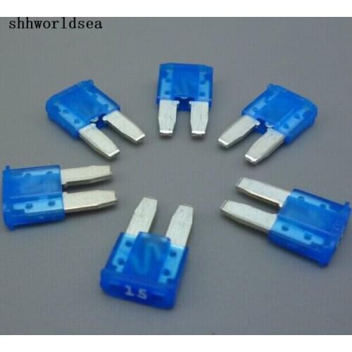 Shhworldsea 100pcs 8mm 15A auto micro2 Mini Blade Fuse Car fuse for mondeo for ford