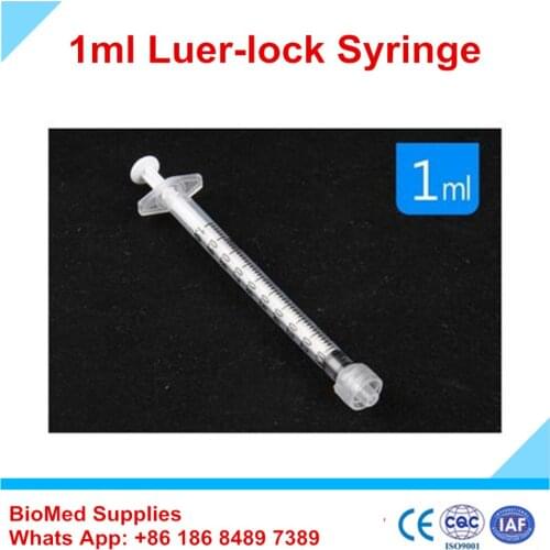50pcs 1ml luer lock syringe for skin care PRP use