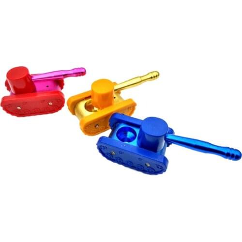 Creative Tank Metal Pipes Tobacco Pipe Smoking Pipe Gift Mill Smoke Narguile Grinder Grinder Cigarette Holder