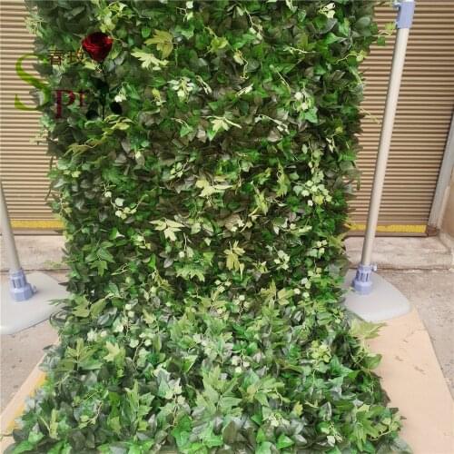 SPR Green plants artificial flower wall for wedding background