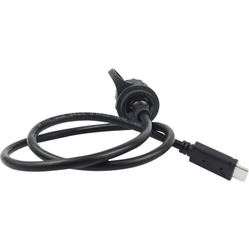 High quality1M 30cm USB-C IP67 Waterproof Cable type-c 3.1 IP 67 Male to Female Panel Mount Water Proof Connector Extension cord