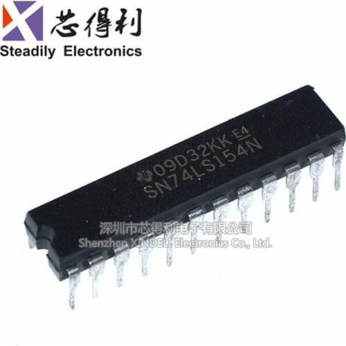 10pcs/lot Sn74ls154n Hd74ls154p 74ls154 Dip-24 Narrow Non-Wide Package