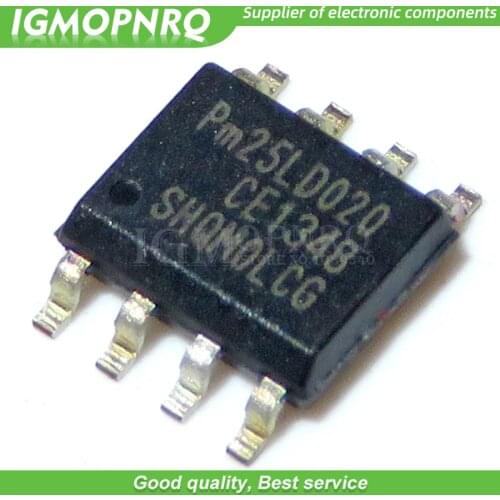 10PCS PM25LD020CE SOP PM25LD020 SOP8 25LD020 SOP-8 25LD020CE