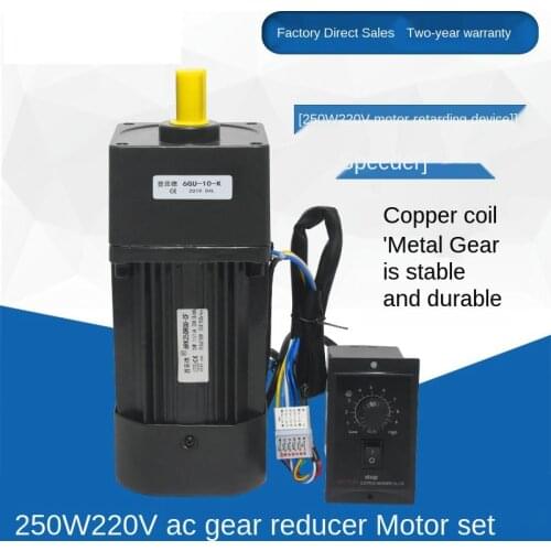 250W 220V AC Geared Motor 6RK250RGU-CF Speed Control / Variable Speed / Reversible Motor
