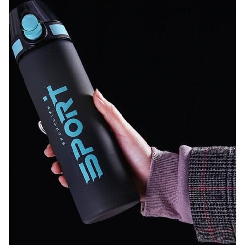 550ml/750ml High Quality Plastic Water Bottle With Straw Portable Gym Fitness Sports Shaker Drink Bottles Eco-Friendly