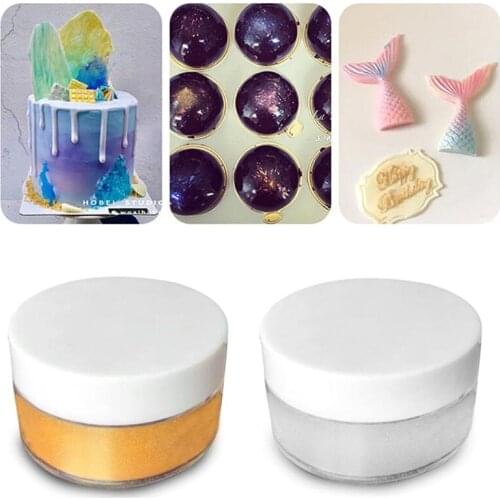 5g Edible Flash Glitter Golden Silver Powder For Decorating Food Cake Biscuit Baking Supply Jewelry Tools DIY