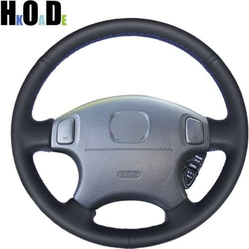 Black Artificial Leather Car Steering Wheel Cover for Honda CRV CR-V 1997-2001Accord 6 1998-2002 Odyssey 1998-2001 Prelude