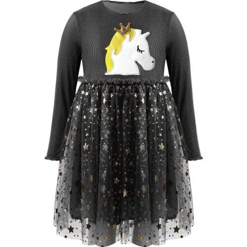 Kids Costumes Long Sleeve Tutu Dresses Girls New Girls Dress Kids Party Dresses Children Clothing Winter Dress For Children 2021