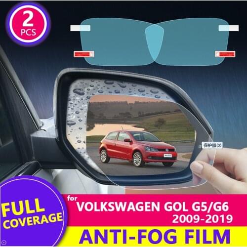 For Volkswagen Gol G5 G6 2009-2019 Rearview Mirror Film HD Anti-Fog Anti-Scratch Rainproof Auto Mirror Sticker Car Accessories