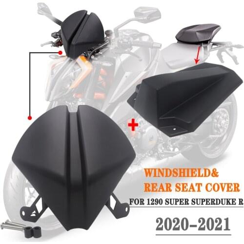 For 1290 Superduke R Motorcycle Front Windshield Windscreen Airflow Wind Deflector Fly Screen 2021 2020