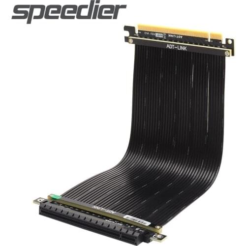 ADT Brand New PCI Express 3.0 x16 Flexible Riser Cable Gen3 Graphics Video Card PCIE 16x Soft Extension Cable GPU For ATX Case