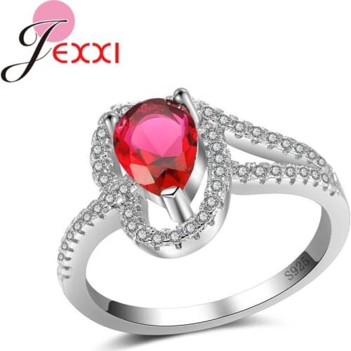 Perfect 925 Sterling Silver Women Wedding Engagement Ring Paved Sparkling Oval Zircon Stone Anel Female Party Jewelry