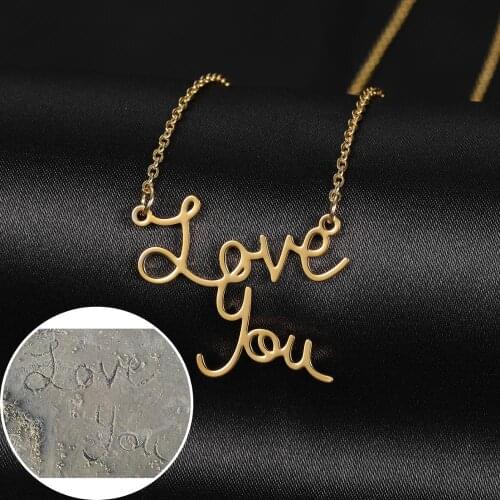 Custom Cursive Nameplate Pendant Gold Choker Vertical Necklace stainless steel Handmade Nameplate Pendant Necklace birthday Gift