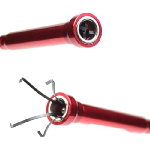 Claw Magnetic Pick-up Tool 4 Claws with Bright LED Light Flexible Spring Magnet M4YC
