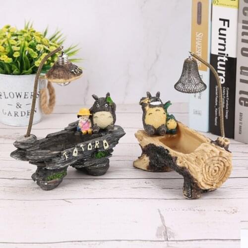 Cartoon Hayao Miyazaki My Neighbor Totoro Toy Doll Studio Ghibli Spirited Away Totoro Figures Toy LED Night Light Kids Gift
