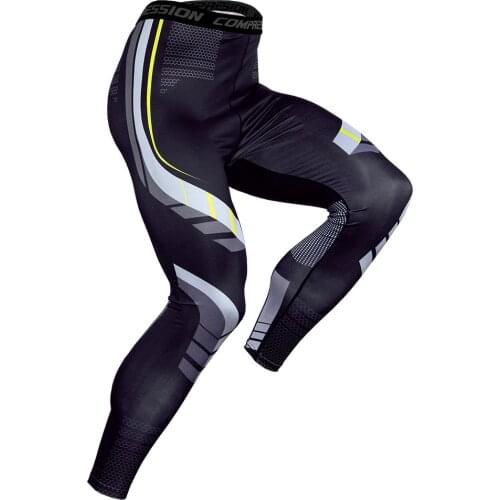 Men Pro Quick Dry Running Tights Compression Camouflage Print Sport Leggings Mens GYM Fitness Training Stretch Slim Sport Pants