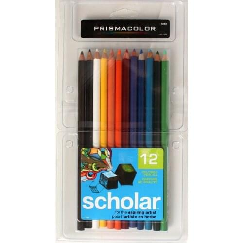 Prismacolor Scholar Colored Pencils 12-Color Set, Art Pencils Graphite,Color Art Pencil Children Coloring Book Colouring Pencil