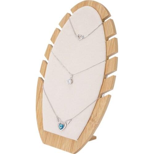 Leave Shaped Necklace Display Stand Jewelry Storage Rack Living Room Decor Desktop Ornaments Crafts Home Accessories