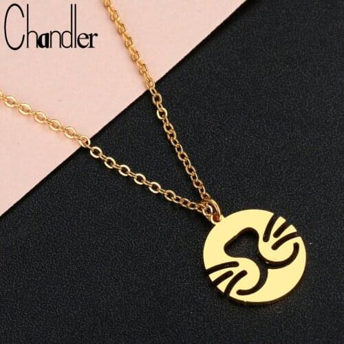Chandler Oragami Cat Face Necklaces Lover Jewelry Cartoon Kitty Memorial Chain Necklace Woman Style Animal Fashion Accessory