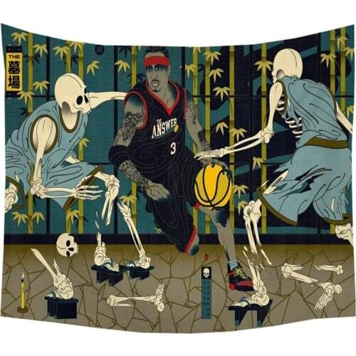 Mural Ethnic Cherry Blossom Sunset Tapestry Japanese Painting Tapestry