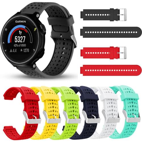 YAYUU 22mm Soft Silicone Band For Forerunner 235 Replacement Watch Strap For Garmin Forerunner 220/230/235/620/630/735XT Watch