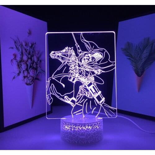 3D LED Lamp Anime Figure 7 Color Changes With Remote Control Animation Peripherals Night Light fo rFestival Birthday Gifts